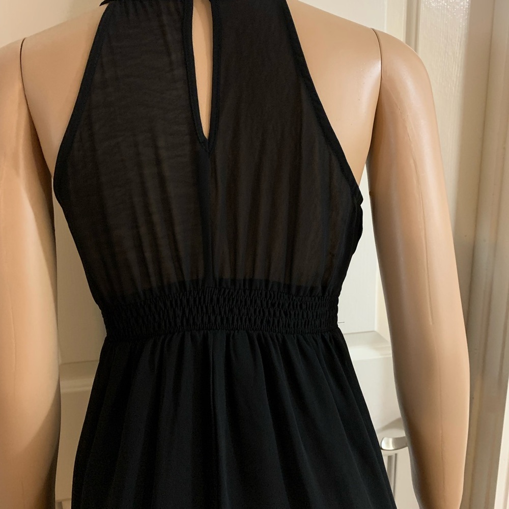 Women’s halter neck maxi floaty long dress size M - Picture 12 of 15